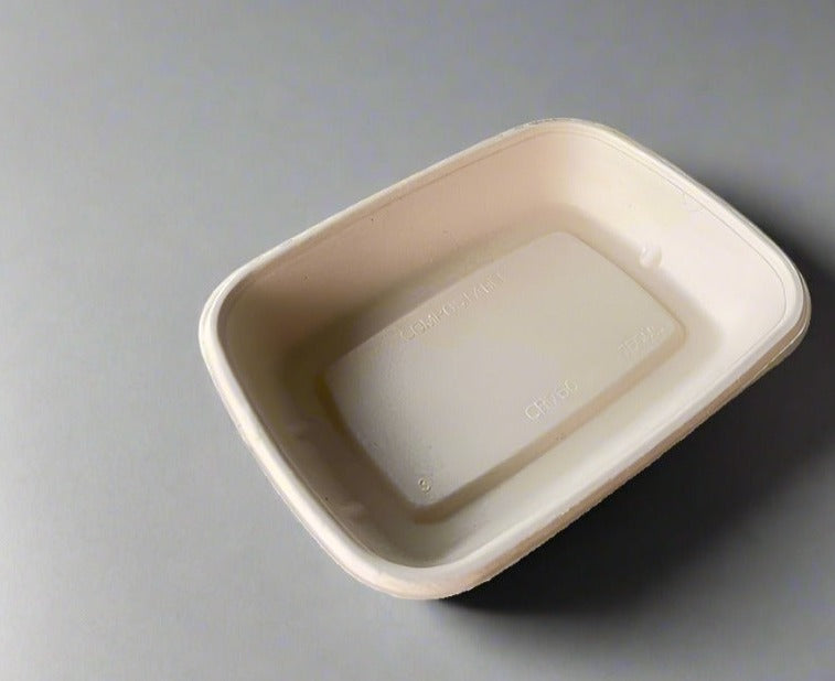 24Oz Rectangular Bagasse Tray