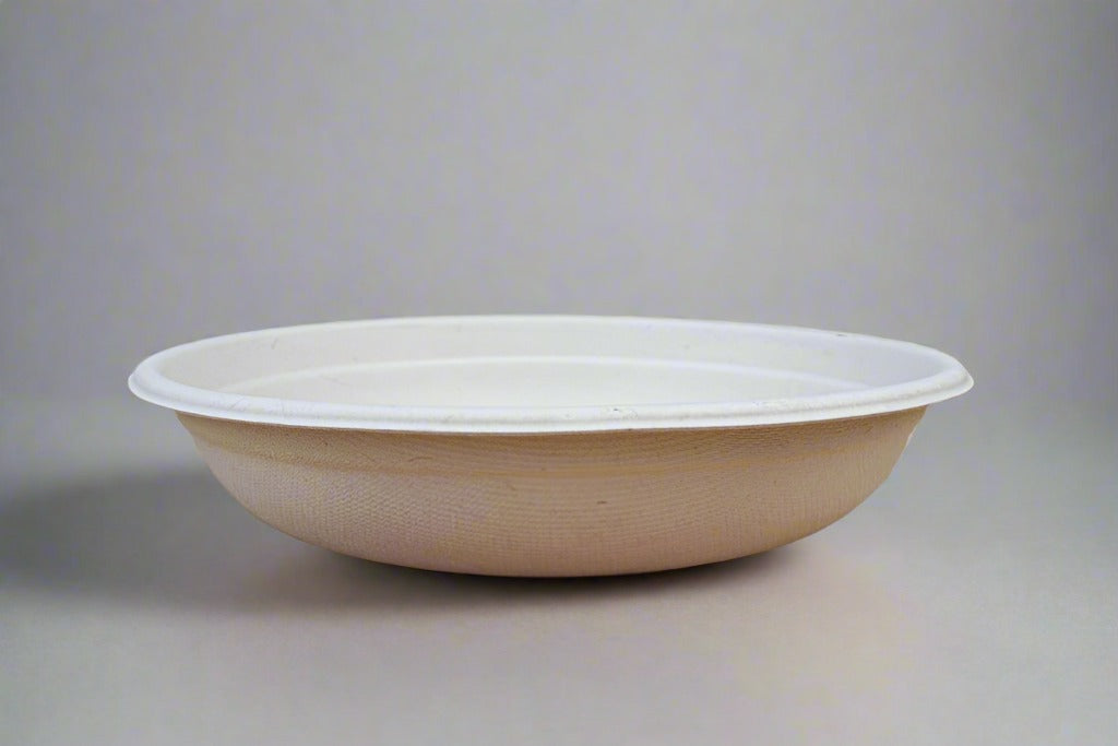 24Oz Round Bagasse Bowl