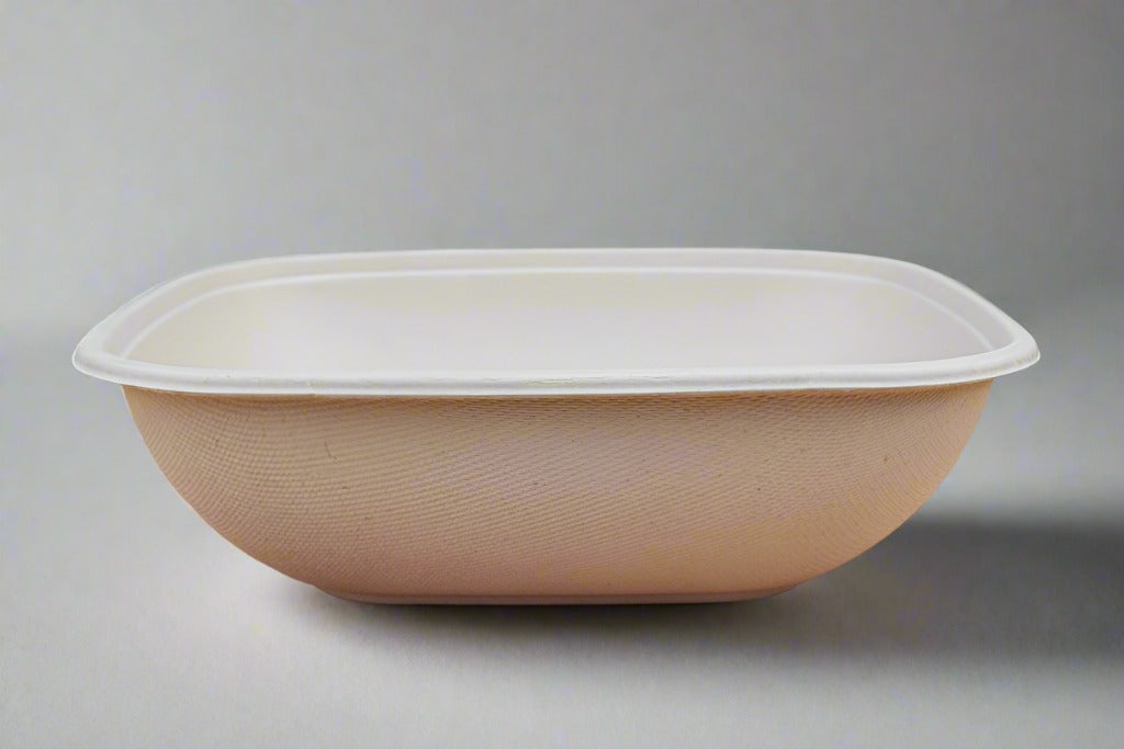 48Oz Bagasse Square Bowl