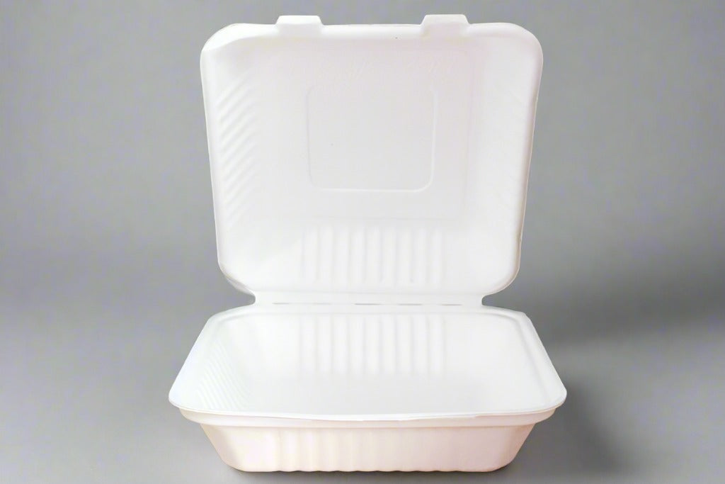 Bagasse 9 Clamshell Food Containers