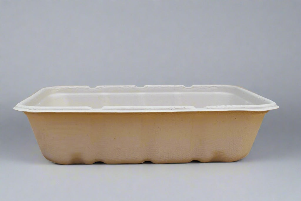 Bagasse Deep Square Box (1500Ml)