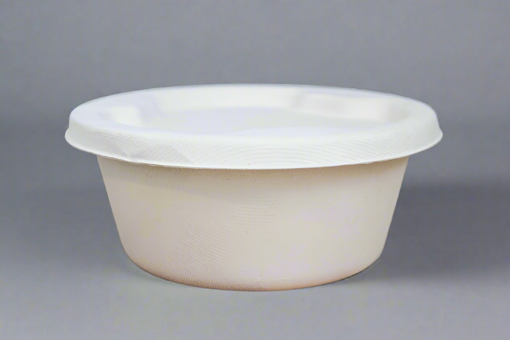 Bagasse Lid For 1500Ml Round Bowl