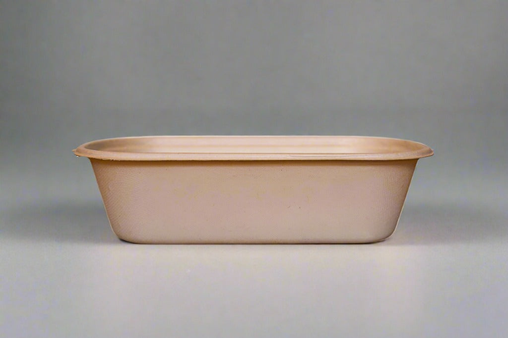 Bagasse Oval Shallow Salad Bowl (650Ml)